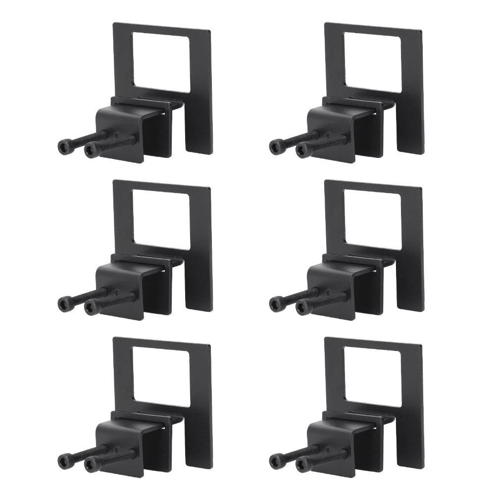 1 Set 3.15*2.95in Mattress Slide Stopper Black Mattress Gripper Mattress Baffle For Metal Bed Frame