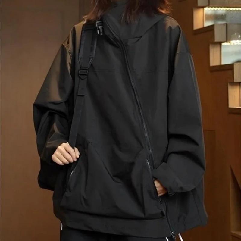 Haine Jachetă de exterior cu glugă rezistentă la vânt și impermeabilă pentru femei, jachetă de toamnă și primăvară, jachetă de lucru verde, jachetă pentru bărbați