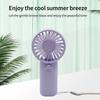 New Handheld/Stand Usb Rechargeable Portable Handheld Fan Cute Plastic Design Dual Use Summer Cooling Fan For Kids & Adults