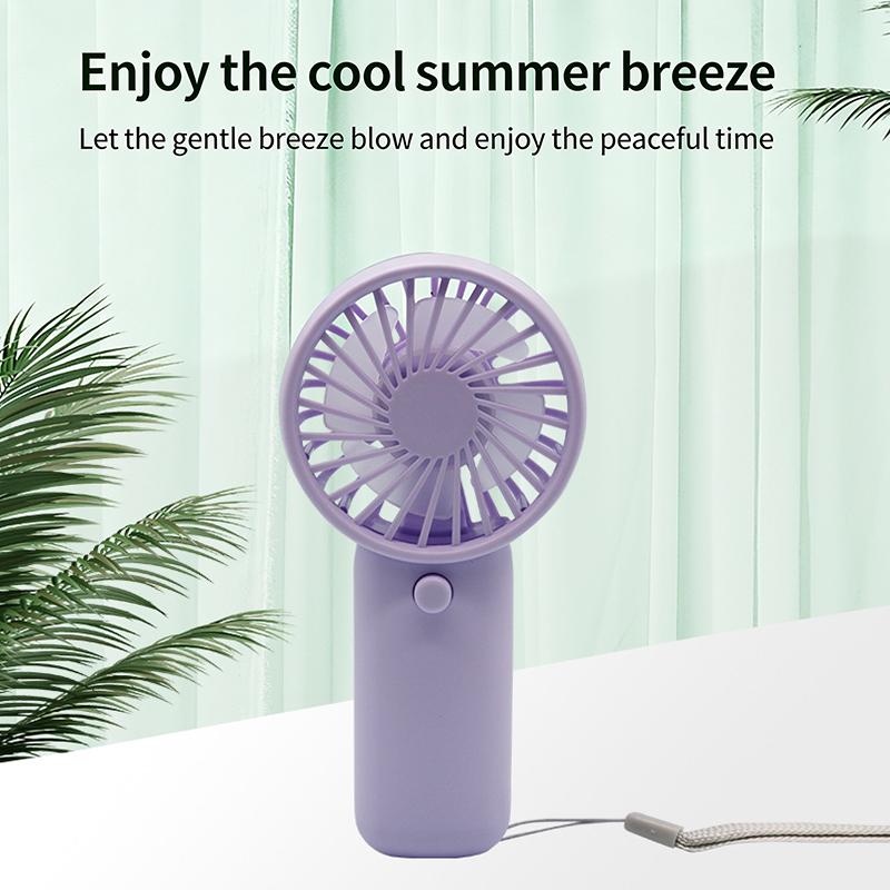 New Handheld/Stand Usb Rechargeable Portable Handheld Fan Cute Plastic Design Dual Use Summer Cooling Fan For Kids & Adults