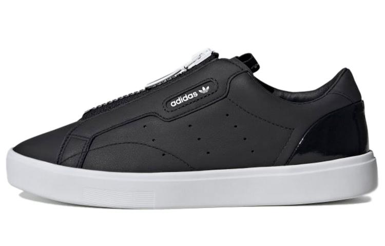 Adidas Originals Sleek Zip  Black White  Women s EF0695 36