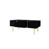 Coffee Table - MUVOE - Modern - Glossy Black - 2 Drawers - Contemporary Design