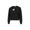 Simple Letter Logo Printed Round Neck Pullover Sweatshirt Women Sweatshirt Black 537357-01