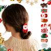 Comfortable Hair Clips for Daily Wear Christmas Claw Clip Women, Acrylic Festive Accessories with Elk Santa Snowflake Holiday Styling Tools Patterns,