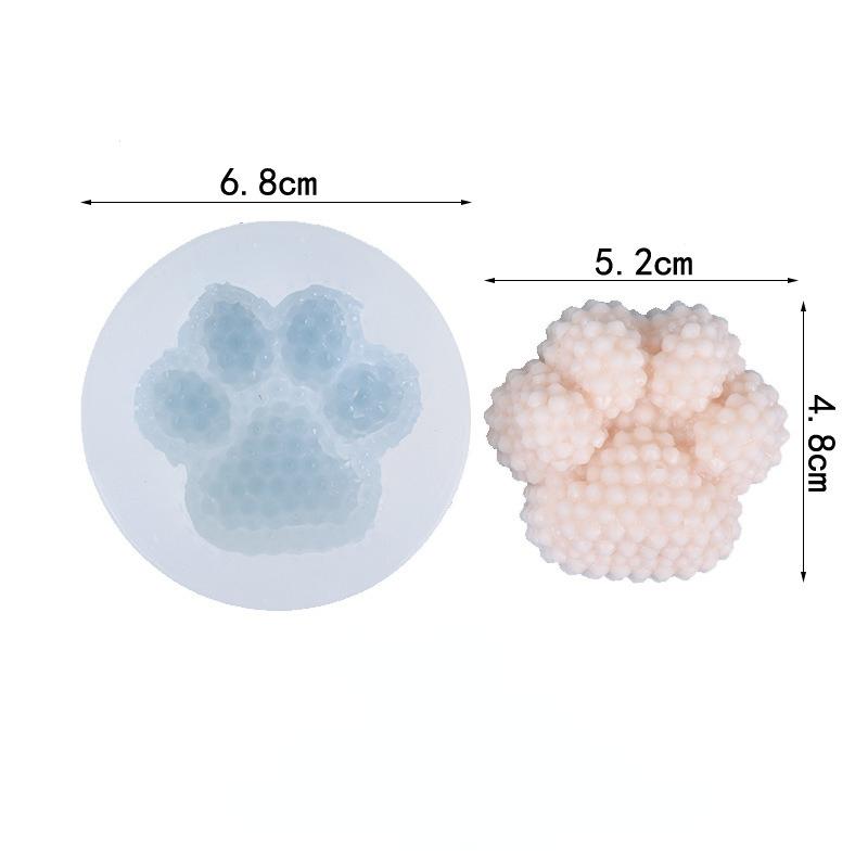 Formă din silicon cu gheare de pisică pentru bomboane pentru copt, budincă, fabricare manuală, săpun, prăjituri, furnituri de bucătărie