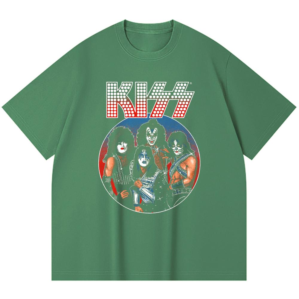 230 Gsm 100% Cotton Heavy Metal T-Shirt  Rock Band Popular Music Print Unisex Heavy Cotton T Shirt