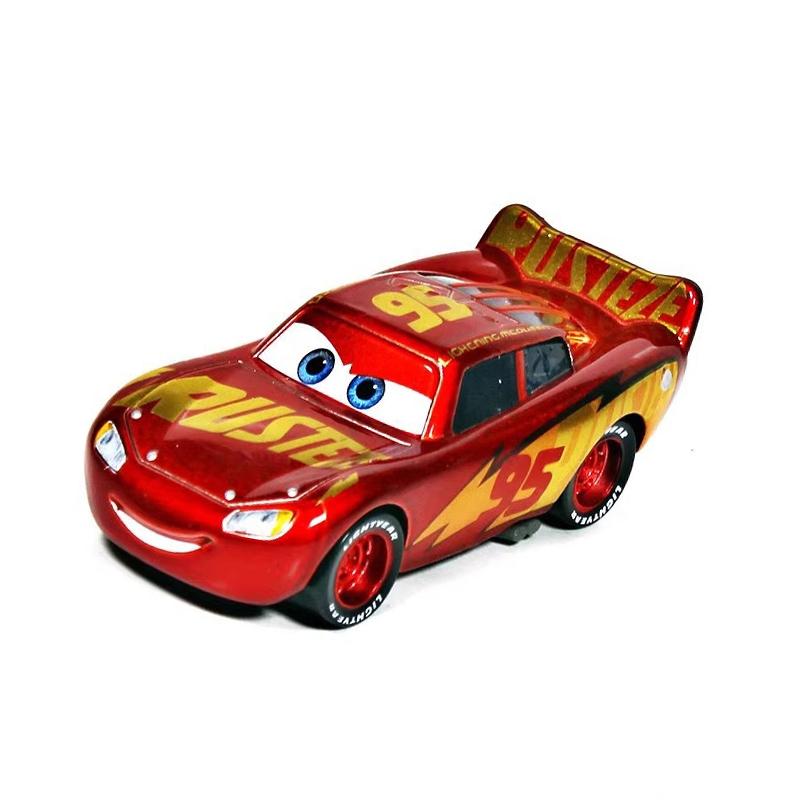 Disney Pixar Cars 3 Lightning McQueen Alloy Metal Mater Model Car 1:55 Diecast Jackson Storm Vehicle Toy Car Kids Birthday Gift