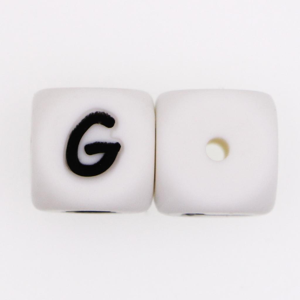 Kovict 20pc Alphabet English Silicone Letter Beads For Jewelry Making Bulk 10mm  For Personalized Pacifier Jewelry Accessories