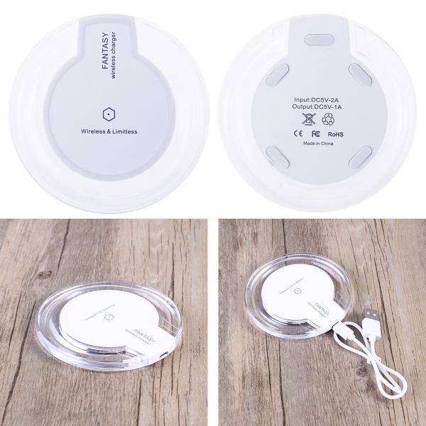 Wireless Charger Qi Standard Ultra Slim UFO Shape Crystal Clear Fantasy Wireless Charging Pad LED L Wireless Charger Qi Standard Ultra Slim UFO Shape Crystal Clear Fantasy Wireless Charging Pad LED L