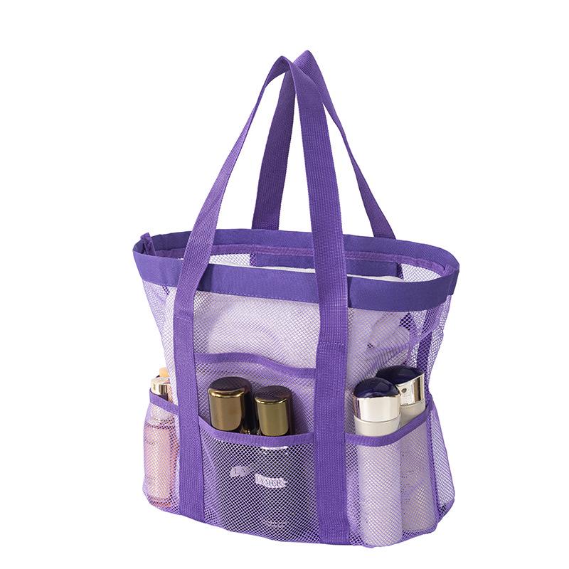 Large Capacity Multifunctional Mesh Beach Bag & Swimsuit Storage Handbag