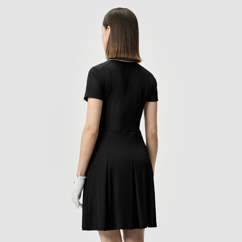 New FILA Golf Series Short Sleeved Dress Women's Pitch Black BK A11W525303F-BK