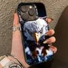 Eagle Cool-l Anima Phone Case For iPhone 17,16,15,14,13,12,11 Plus,Pro Max,XS,Colorful Silver Black Cover