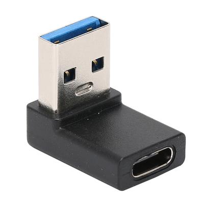 Adaptor USB 3.0 Tată la TypeC Mamă în Formă de L la 90 de Grade Conector pentru Încărcare și Transmisie de Date pentru