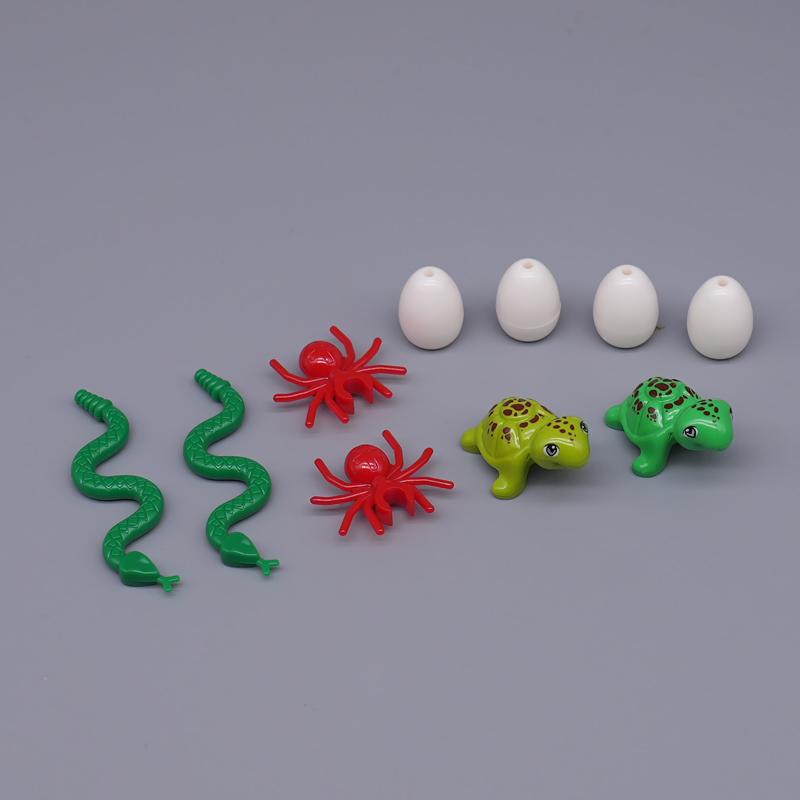 

MOC Bricks Лягушка Омар Черепаха Клоун Рыба Русалочка Для Строительных Блоков Совместимые Частицы Сборки Детские Игрушки