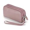 Women Long Wallet Genuine Leather 3-Layer Zipper Purse Bag Large Capacity Wristlet Clutch Wallets Phone Bag Money Purses 2026