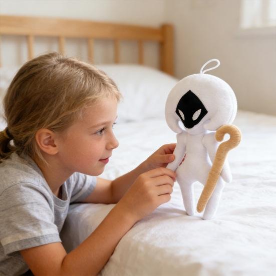 Game Character Plush Toy Game Inspired Knight Plushie Cartoon Stuffed Doll Decoration Ornament Game Fans Collectibles