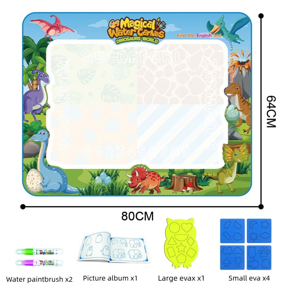 Alfombrilla Mágica para Dibujar con Agua Extra Grande Set de Juguetes para Garabatear con Agua Pizarra Juguetes Educativos para Niños Regalo para Niños Múltiples Tamaños