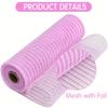 4 Rolls 10 Inch Red/Pink/White Decorative Mesh Ribbon, for Wreath Supplies Front Door Wreath Crafts Tree Decor Christmas NewYears Valentine'S Day