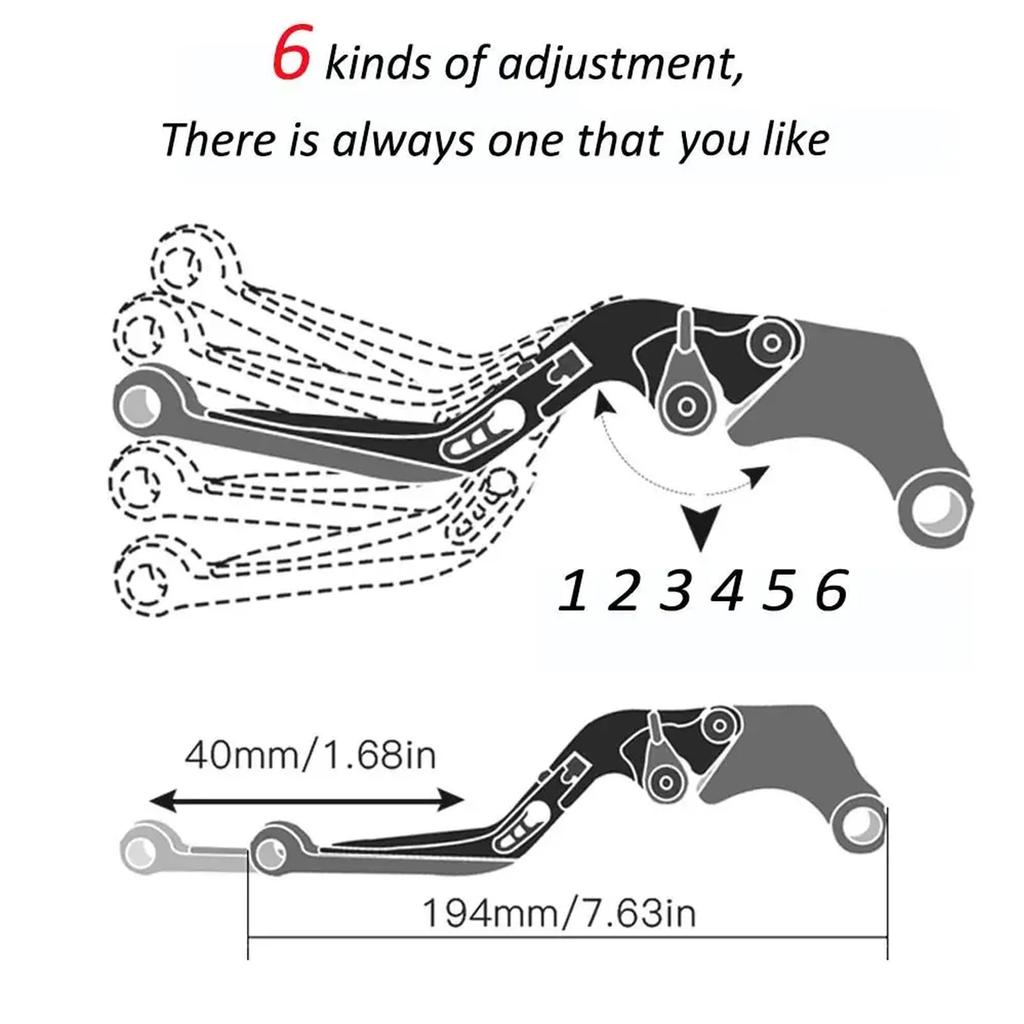 KAGEFUNE For Duke DUKE 390 250 200 125 Adjustable Folding Clutch Lever Kit Scooter