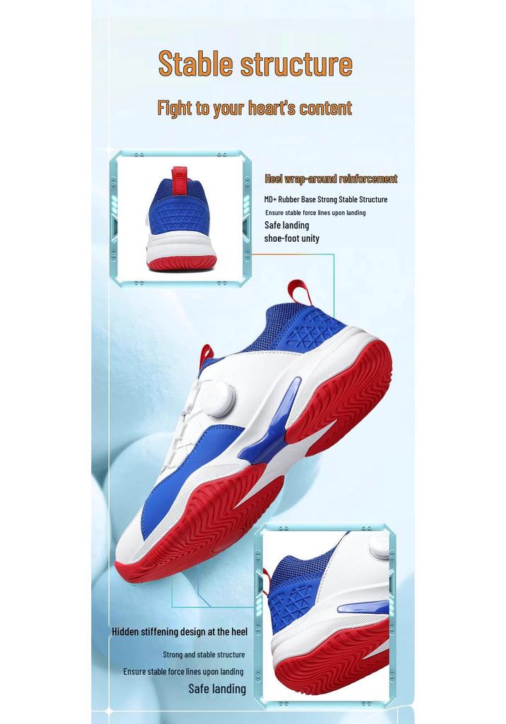 Breathable Non-Slip Rubber Sole Badminton & Table Tennis Shoes for Kids, Adults, and Couples