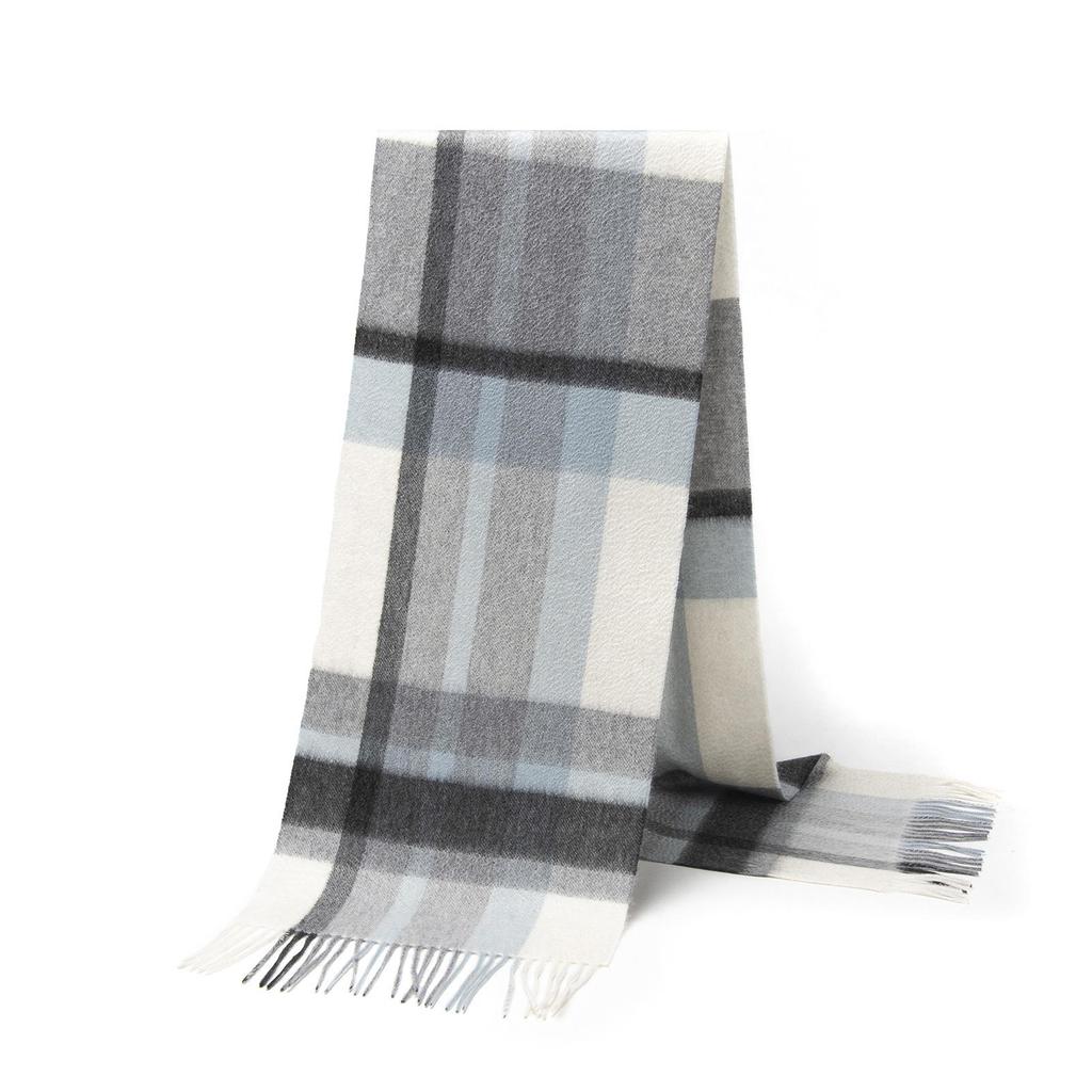 2025 British Plaid Wool Scarf for Men & Women - Warm, Autumn/Winter Style