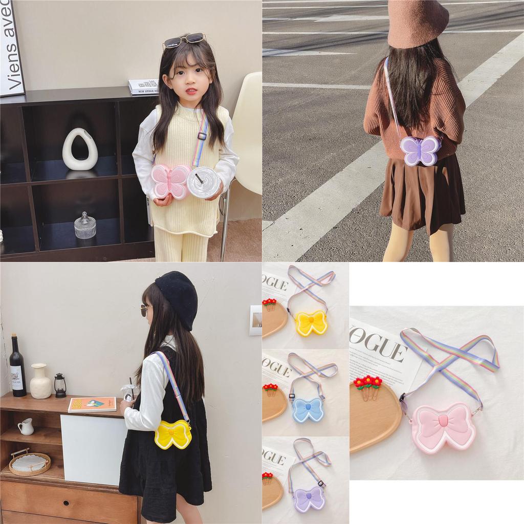 Fun And Fashionable Mini Crossbody Bag For Kids With Playful Butterfly Bow Style