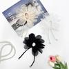 Multi-Layer Mesh Pleated Small Daisies Irregular Streamers Flower Decoration Corsage Headdress Wedding Dress Children'S Clothing Cloth Sticker
