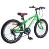 Bicicleta de Montanha 24 Polegadas 6 Velocidades para Idades 8 12 Verde