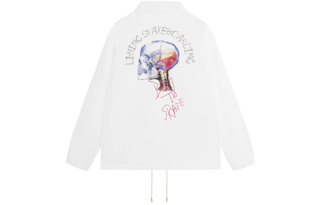 Li Ning Skateboard Jacket Men s White AFDS817-3 M