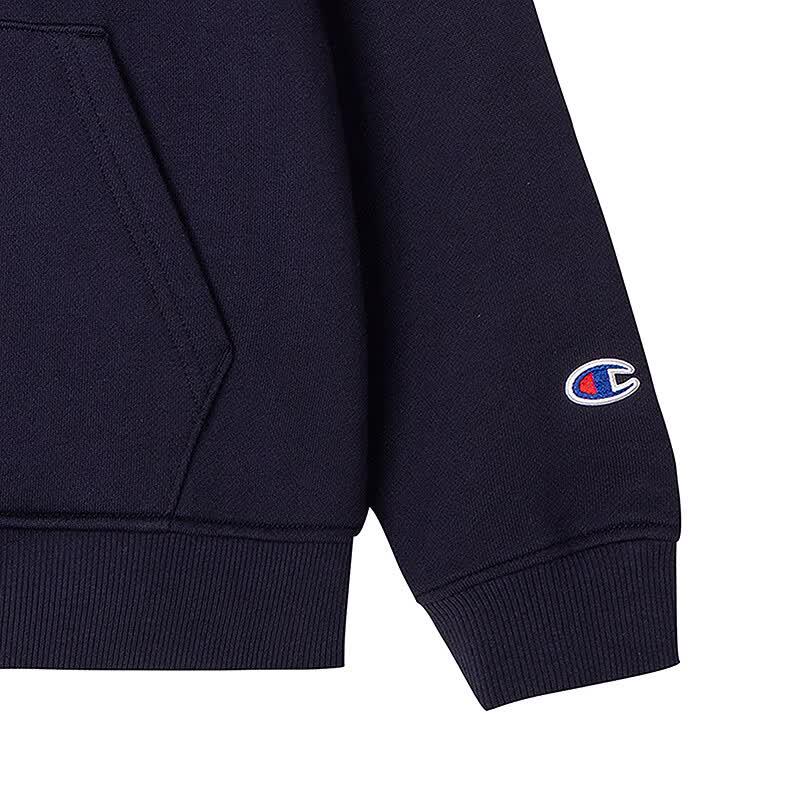 Champion Kids' Cotton Hooded Sweatshirt with Embroidered Logo