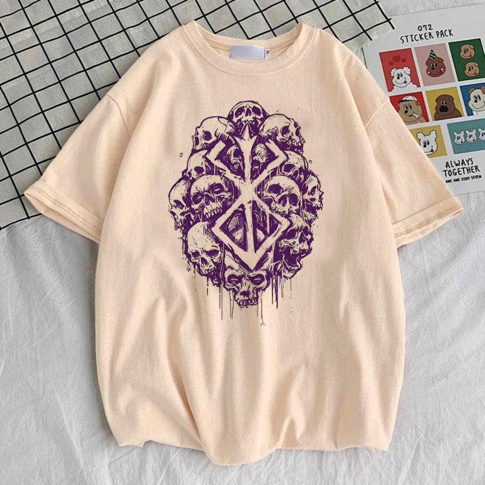 Berserk top tees girl Comfortable Trendy Classic harajuku kawaii anime tshirt Pop Culture Pastel 2000s Gothic