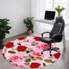 1 Stück Stuhlteppich mit Rosenmuster für das Büro, Weich, Rutschfest, Polyestermatte, Büro, Eingangsbereich, Wohnzimmer, Schlafzimmer, yy251207236