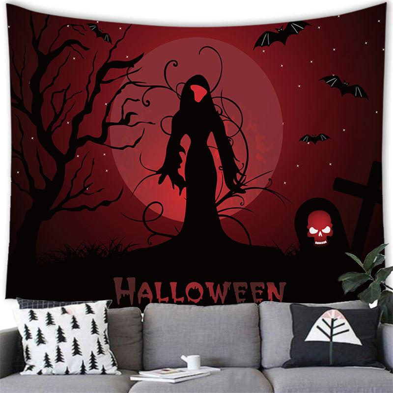 Kunst Halloween Elemente Wandteppich Wandbehang Heimdeko Wandteppich Zimmer Wohnheimzimmer Wanddeko Hintergrundtuch
