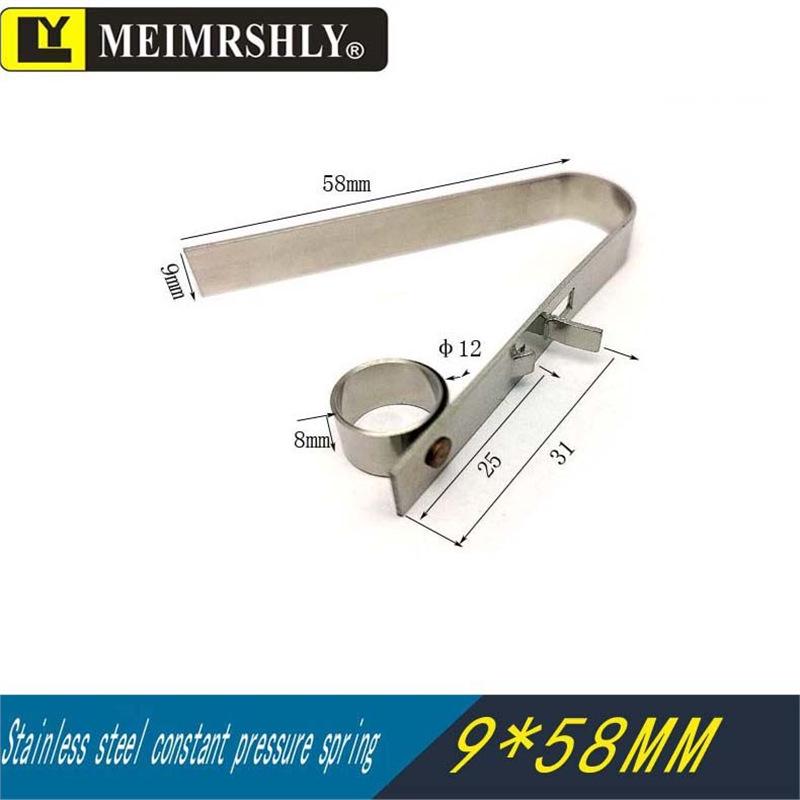 Stainless Steel Constant Force Spring Clip for YZR Generator Carbon Brush Holder, 25x32mm