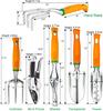 GT10A 6 Piece Stainless Steel Hand Tool Kit Heavy Duty Gardening Work Garden Tool Set Gardening Tool for Women Men