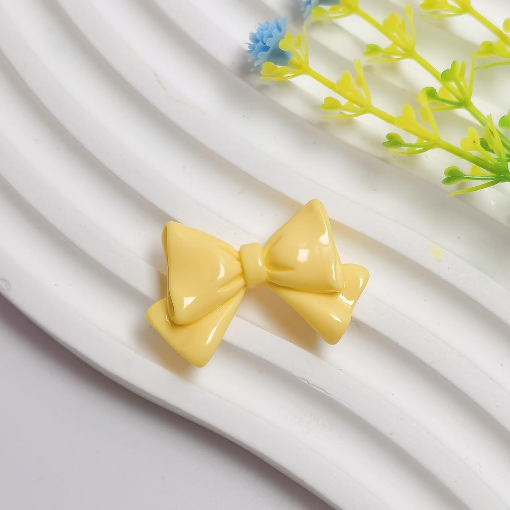 100Pieces Mixed Colors Bowknots Bow Tie Themed Resin Flatback Cabochons Embellishments for DIY Jewelry Making Phone Case Decor
