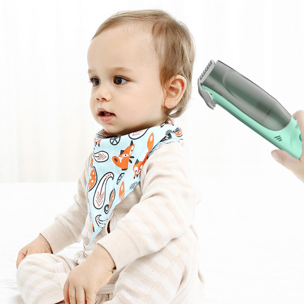 Children's Hair Clipper, Baby Electric Hair Clipper, Light Sound, Baby Hair Shaving, Rechargeable, Home Use, with Apron