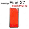 For OPPO Find X X2 X3 X5 X6 Pro Lite Neo X7 Ultra Rear Battery Door Housing Cover Adhesive Back Battery Housing Cover Sticker