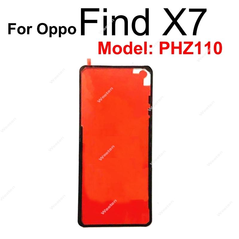 For OPPO Find X X2 X3 X5 X6 Pro Lite Neo X7 Ultra Rear Battery Door Housing Cover Adhesive Back Battery Housing Cover Sticker