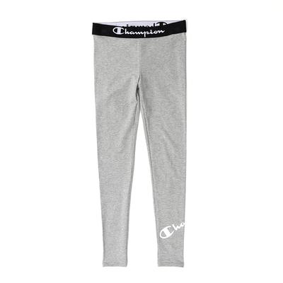 Champion One Point Log Oxford Größe L Damen Leggings, 9/10-Länge, Grau, (CW9-Q501)