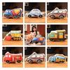 Cute Cartoon Car Pillow Plush Toy For Children Including Fire Trucks And Police Cars