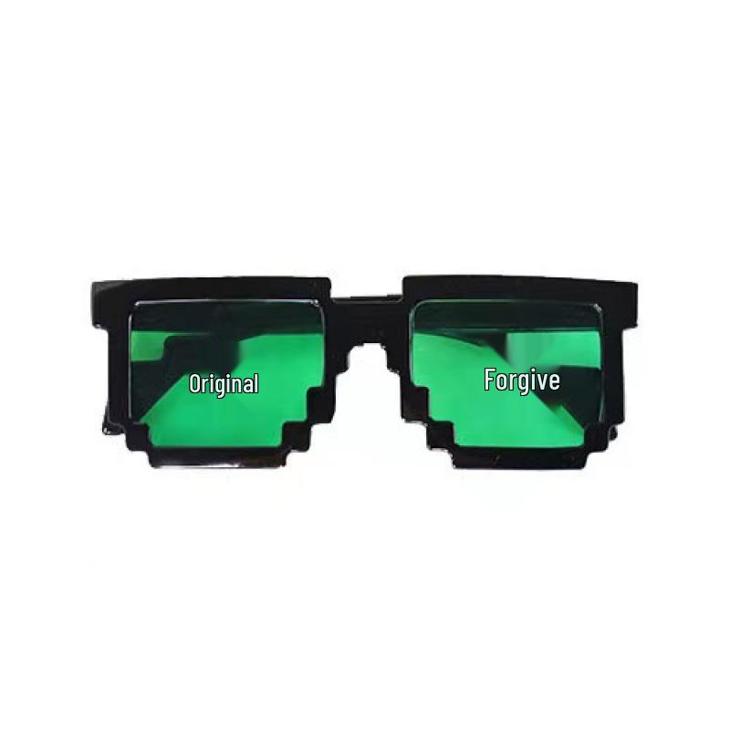 Pixelated Mosaic Glasses: Trendy Groomsmen Prank Shades for Weddings & Events