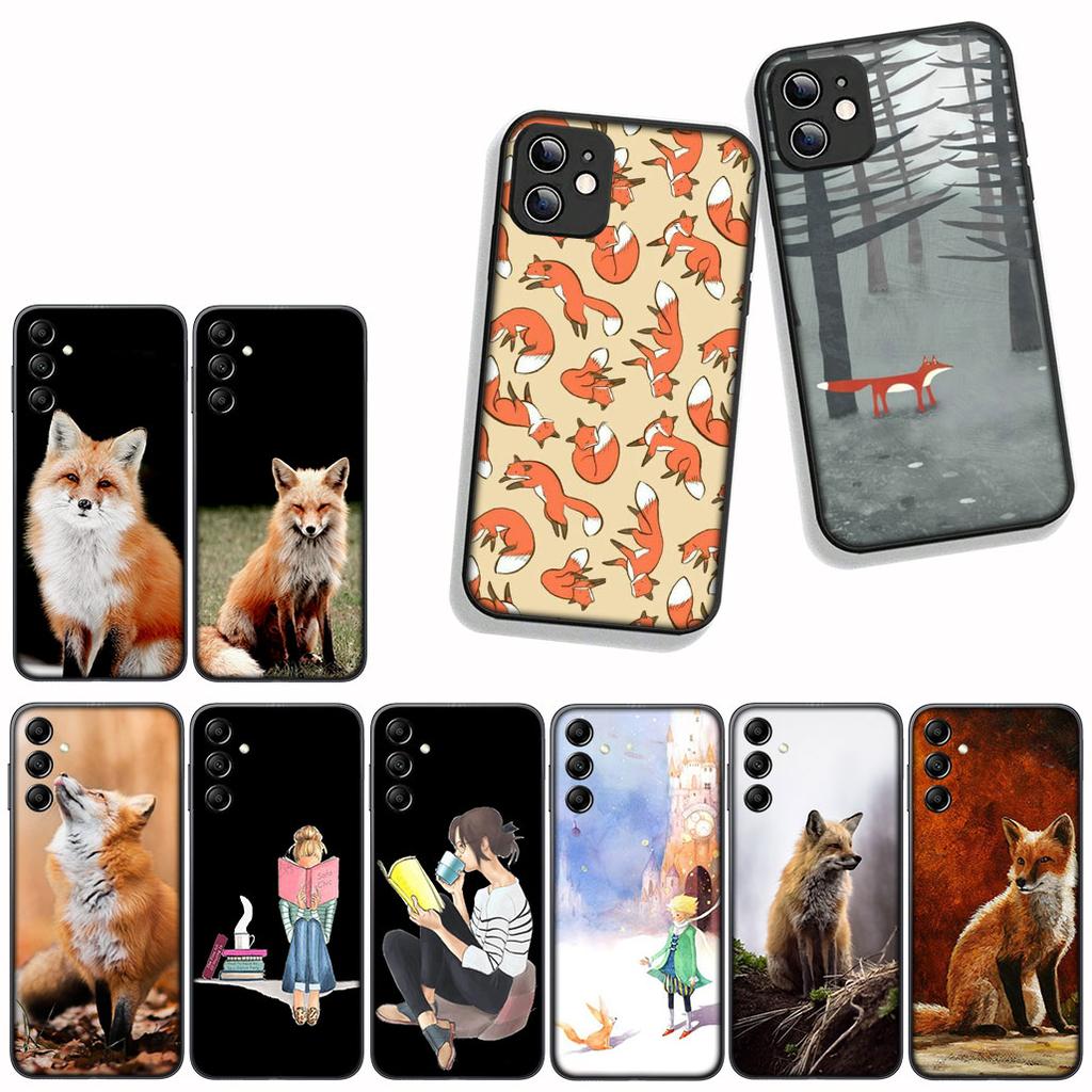 for Samsung Galaxy A07 A13 A12 A23 A42 A50 A51 A52 A53 A70 A71 A72 A21S A04 Note 20 9 8 10 Phone Case Anime fox funny foxs cute