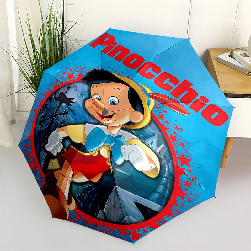 

Pinocchio, Disney Classics Automatic Opening and Closing Umbrella, Compact Travel Umbrella, Lightweight and Portable, Suitable for Beach Com