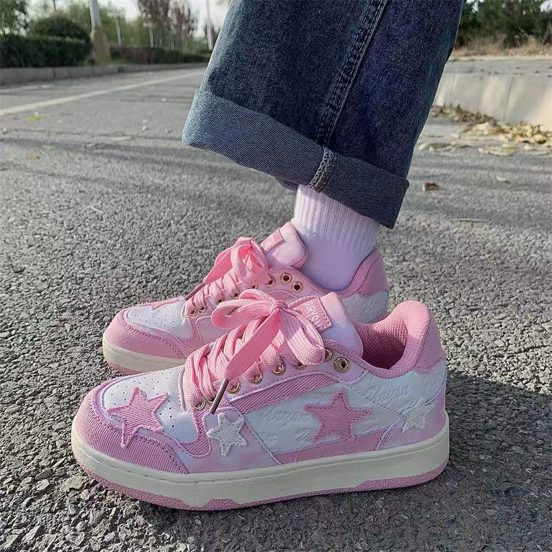 

Little white shoes, women s trend, versatile, student casual, niche sneakers, spring 2025, new Harajuku couple low-top board shoes 37
