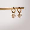 Yori New Stainless Steel Heart-shaped Pendant Earrings Waterproof Daily Recommend Chic Charm Jewelry Wholesale Bijoux