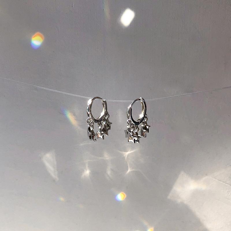 

Серьги с серебряной звездой, корейские серьги с женским темпераментом, подарок