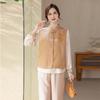 Stylish Spring Vest & Base Layer Set for Middle-aged and Elderly Women - Chinese Style Two-piece