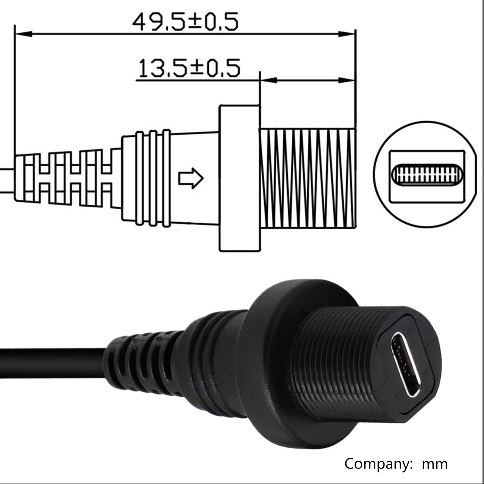 

90-градусный прямоугольный Micro USB 5P Male to USB 3.1 Type-C Female конвертер-адаптер свинцовый кабель передачи данных 30 см