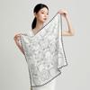 100% Mulberry Silk Exquisite Fashionable British Style Square Scarf for Women